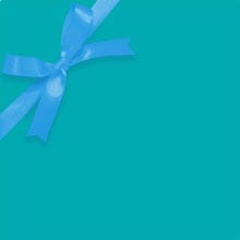 Turquoise Matte Gift Wrap Colored - 30 X 208' - Gift Wrapping Paper by Paper Mart