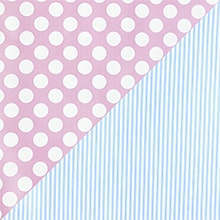 Dbl-Sided Lt. Pink / Light Blue Gift Wrap - 30 X 833' - Gift Wrapping Paper by Paper Mart