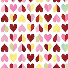 Valentines Sparkling Hearts Gift Wrap - 30 X 208' - Gift Wrapping Paper by Paper Mart