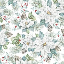 Snowdrift Floral Gift Wrap - 30 X 208' - Gift Wrapping Paper by Paper Mart