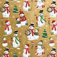 Snowman Christmas Wrapping Paper