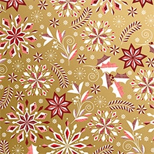 Snowflake Pattern Wrapping Paper