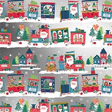 Christmas Train Gift Wrap - 30 X 417' - Gift Wrapping Paper by Paper Mart