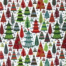 Holographic Trees Gift Wrap - 30 X 417' - Gift Wrapping Paper by Paper Mart