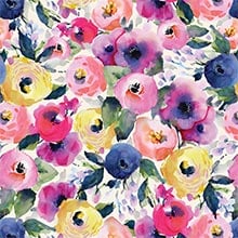 Watercolor Flowers Gift Wrap - 30 X 208' - Gift Wrapping Paper by Paper Mart