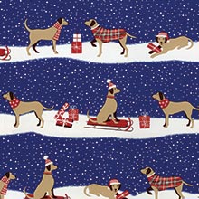 #h9410 Brown Lab Holiday - Gift Wrap - 30 X 417' - - Gift Wrapping Paper by Paper Mart