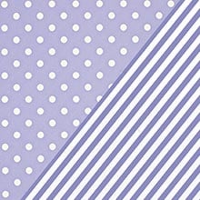 #f9431 Lavender Dot & Stripe - Gift Wrap - 24 X 833' - - Gift Wrapping Paper by Paper Mart