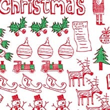 Christmas Motifs Wrapping Paper