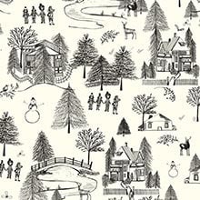 #f9186 Wintertown - Gift Wrap - 30 X 833' - - Gift Wrapping Paper by Paper Mart