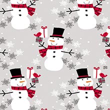 Snowman Christmas Wrapping Paper