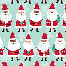 #h9350 Santa Friends - Gift Wrap - 30 X 833' - - Gift Wrapping Paper by Paper Mart