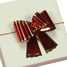 2" Metallic Bow Tie Bows