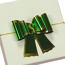 2" Metallic Bow Tie Bows