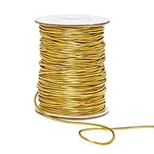 Solid Colored Metallic Elastic Cord