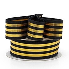 Vertical Striped Metallic Ribbon