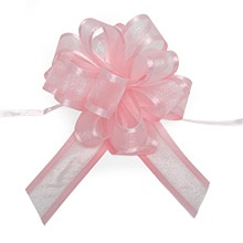 4" & 6" Arabesque Pom Pom Fabric Pull Bows