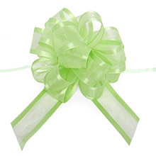 4" & 6" Arabesque Pom Pom Fabric Pull Bows