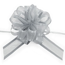 4" & 6" Arabesque Pom Pom Fabric Pull Bows