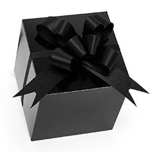 Black Ribbon Bows