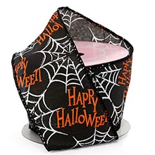 "Happy Halloween" Wired Ribbon