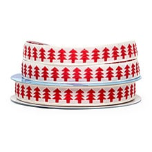 Pine Trees Fabric Ribbon