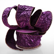 Crushed Satin Wired Ribbon