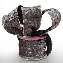 Crushed Satin Wired Ribbon