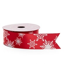 Holiday Patterned Satin Ribbon