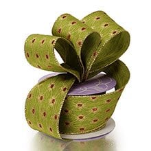 Jeweled Trellis Wired Ribbon