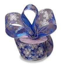 Snowflake Sheer Ribbon