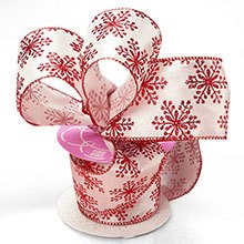 Snowflakes On Wired Ribbon