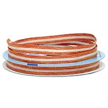 Narrow Center Stripe Natural Ribbon