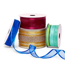 Wholesale Nylon Sheer Organza Ribbon Custom Printed Polyester