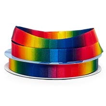 Rainbow Block Satin Ribbon