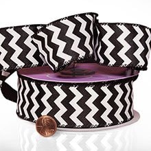 Satin Wired Chevron Ribbon