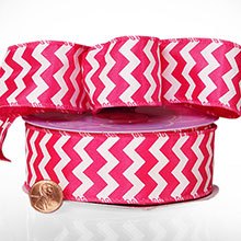 Satin Wired Chevron Ribbon