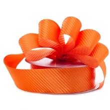 Diagonal Embossed Satin Ribbon