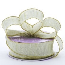 Faux Raw Silk Dupioni Ribbon