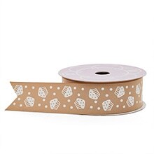 Cupcake Print Grosgrain Ribbon