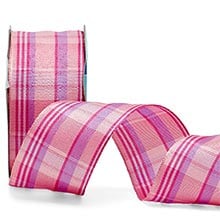 Rincon Plaid Wired Grosgrain Ribbon