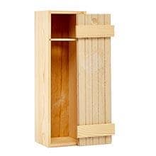 Pine Slat Top Wine Wood Box