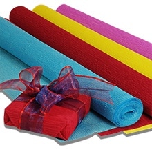 Heavy Duty Premium Italian Crepe Paper (180 gsm), 19 1/2 X 8.2', Coral  601, Pink, Roll 1 by Paper Mart