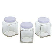 Glass Mason Jar (Set of 3) w/ Tray 3" x 5" Tall - Potomac Floral  Wholesale