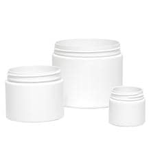 PET Plastic Cylinder Screw Top Jars (Lids & Cushion Pads Sold Separately)