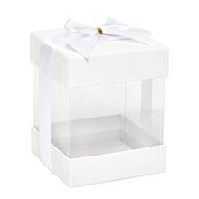 Square Gift Boxes with Lid & Bow