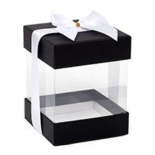 Square Gift Boxes with Lid & Bow