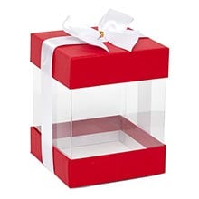 Square Gift Boxes with Lid & Bow