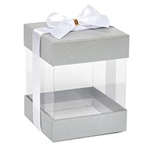 Square Gift Boxes with Lid & Bow