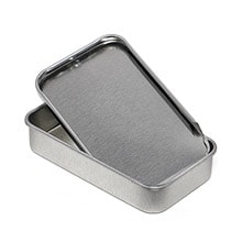 Silver Slide Top Tins