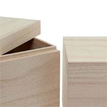 Natural Wood Cube Box Set